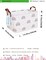 Rectangular Storage Bin Collapse Canvas Fabric Cartoon Storage Basket with Handles for Organizing